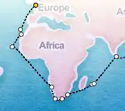 42 Night London to Singapore cruise