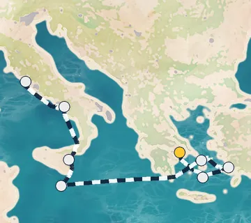 10 Night Athens to Rome cruise