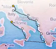 10 Night Venice to Rome cruise