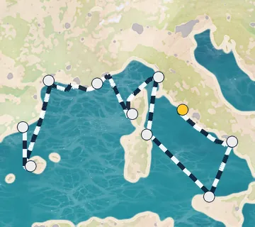 10 Night Rome to Barcelona cruise