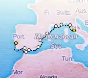 15 Night Rome to Lisbon cruise