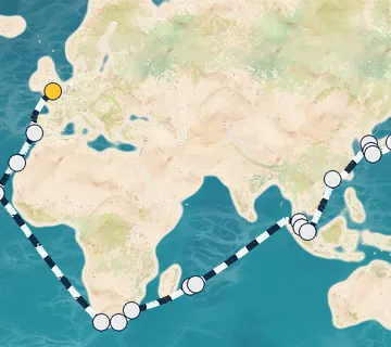 51 Night London to Tokyo cruise