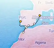 10 Night Barcelona to Lisbon cruise