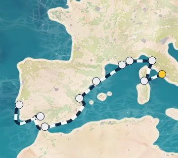 10 Night Rome to Lisbon cruise