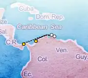 6 Night Cartagena to Colon cruise