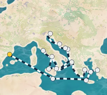 24 Night Barcelona to Trieste cruise
