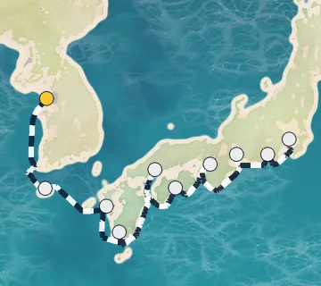 9 Night Seoul to Tokyo cruise