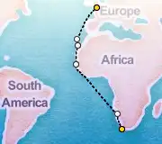 20 Night Cape Town to London cruise