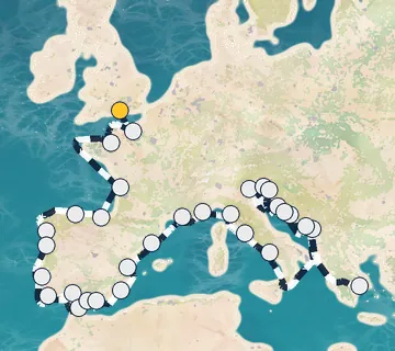 40 Night Portsmouth to Athens cruise