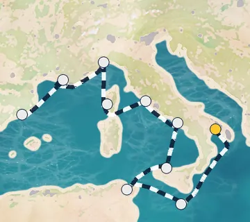 9 Night Taranto to Barcelona cruise