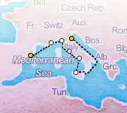 7 Night Barcelona to Ravenna cruise