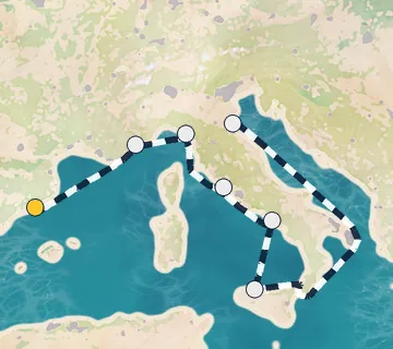 7 Night Barcelona to Ravenna cruise