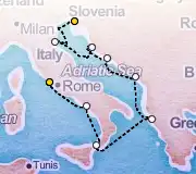 9 Night Trieste to Rome cruise