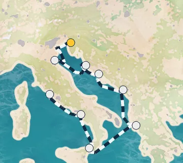 9 Night Trieste to Rome cruise