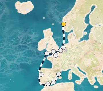 14 Night Bergen to Barcelona cruise