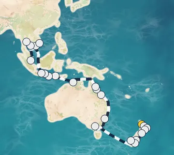 43 Night Auckland to Singapore cruise