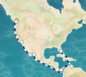 23 Night Vancouver to Ft. Lauderdale cruise
