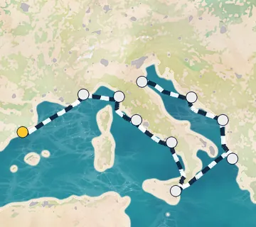 9 Night Barcelona to Ravenna cruise