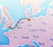 3 Night London to Hamburg cruise