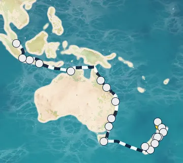 35 Night Auckland to Singapore cruise
