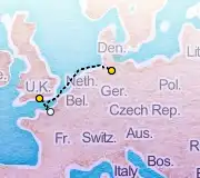 3 Night Hamburg to London cruise