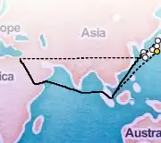 9 Night Tokyo to Suez Canal cruise