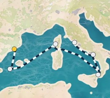 7 Night Barcelona to Rome cruise