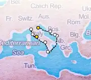 10 Night Rome to Ravenna cruise