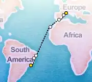 17 Night Marseille to Rio cruise