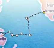 75 Night Los Angeles to Hong Kong cruise