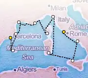 12 Night Rome to Barcelona cruise