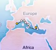 9 Night Barcelona to Athens cruise