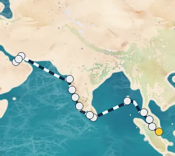 20 Night Singapore to Dubai cruise