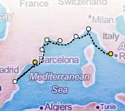 8 Night Rome to Barcelona cruise