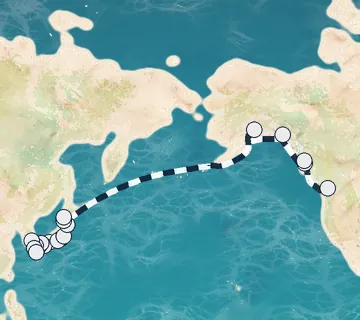 30 Night Tokyo to Vancouver cruise
