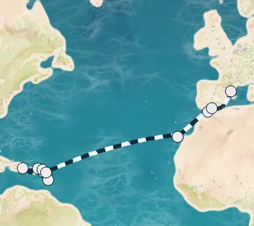 21 Night Pointe-a-Pitre to Barcelona cruise