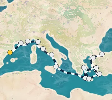 21 Night Barcelona to Istanbul cruise