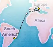 23 Night Rome to Sao Paolo cruise