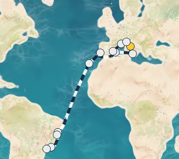 23 Night Rome to Sao Paolo cruise