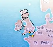 11 Night London to Paris cruise