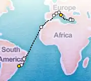 25 Night Rome to Sao Paolo cruise