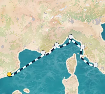 7 Night Barcelona to Rome cruise