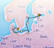 8 Night Helsinki to Copenhagen cruise