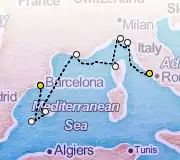 7 Night Barcelona to Rome cruise