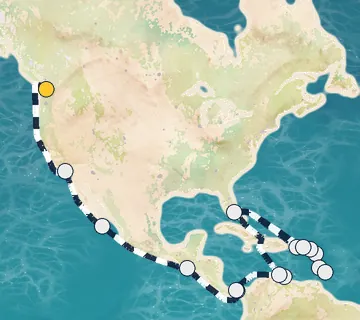 33 Night Seattle to Miami cruise