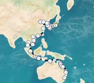 58 Night Tokyo to Sydney, Australia cruise