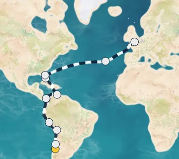 33 Night San Antonio to London cruise