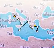 14 Night Athens to Rome cruise