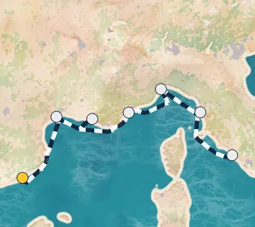 7 Night Barcelona to Rome cruise
