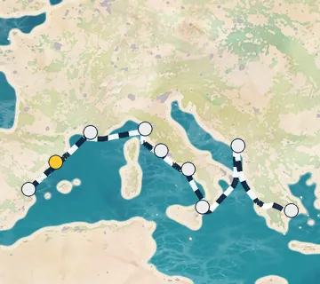 10 Night Barcelona to Athens cruise